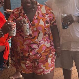 Vibrant Multicolor Patterned Fabric